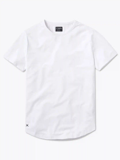 AO Curve-Hem Tee | White Signature-fit PYCA Pro®