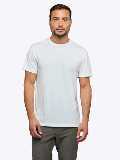 AO Forever Tee | White Classic-Fit PYCA Pro®