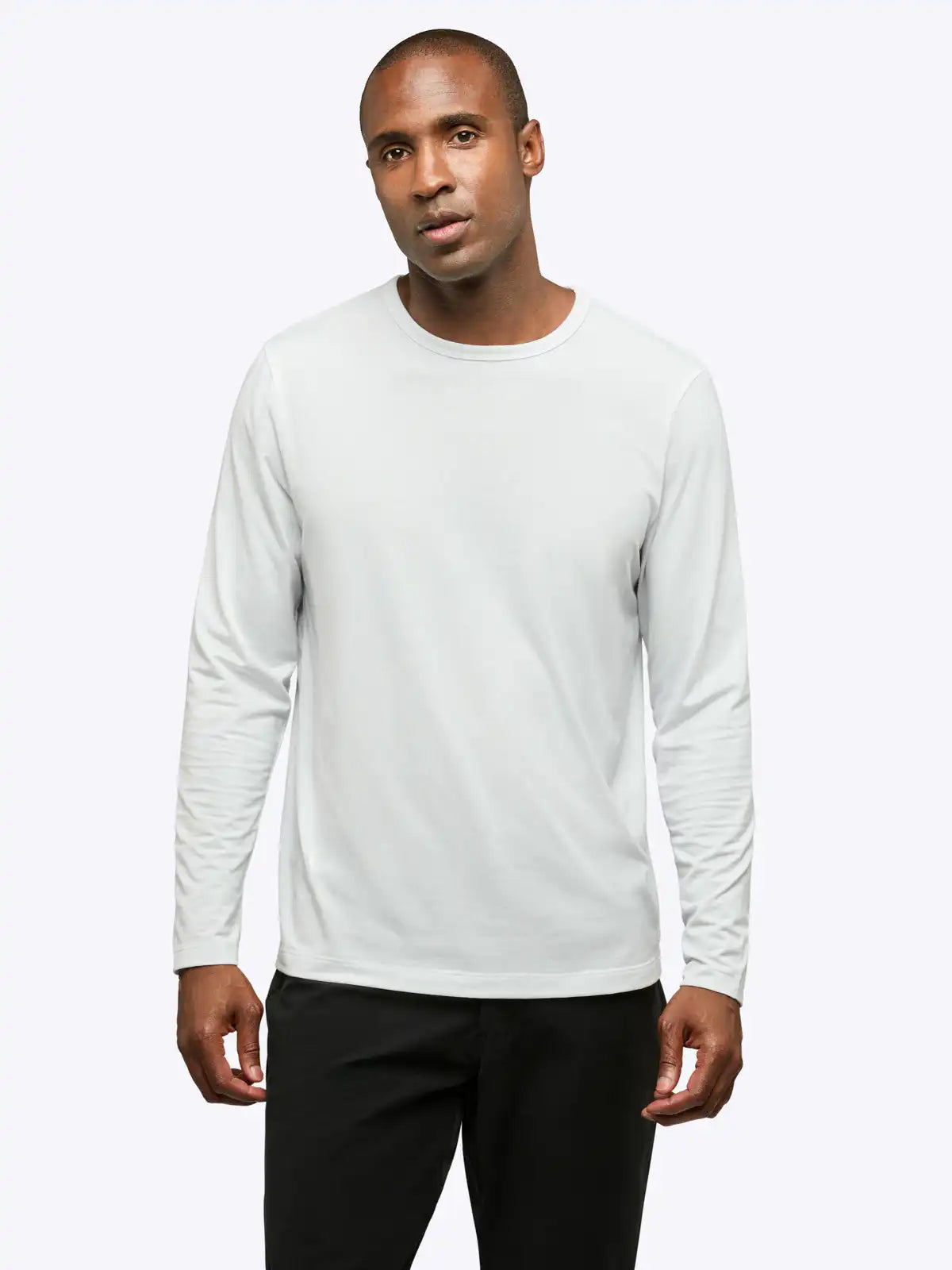 AO Forever Long Sleeve Tee | White Classic-Fit PYCA Pro®