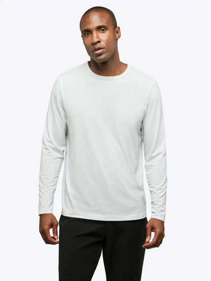 AO Forever Long Sleeve Tee | White Classic-Fit PYCA Pro®