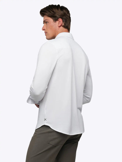 AO Long Sleeve Button Up | White Signature-Fit PYCA Pro®