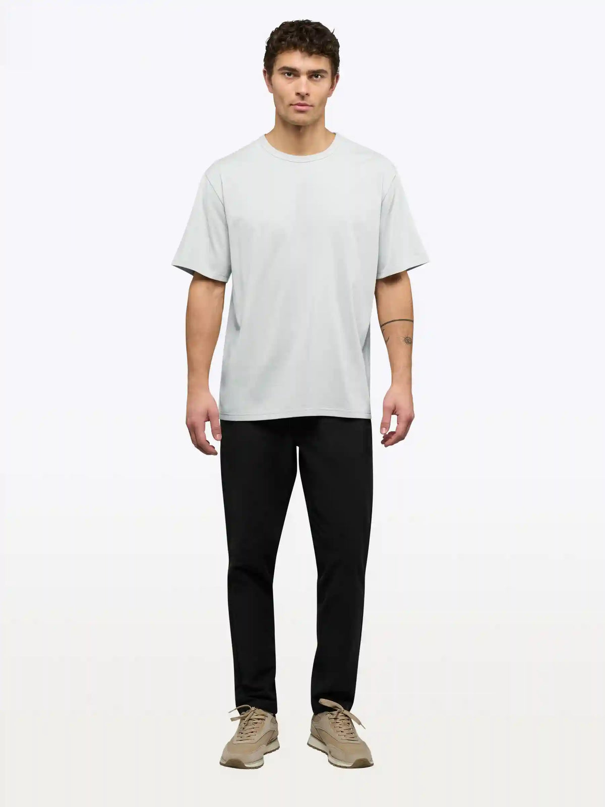Overtime Oversized Tee | White Relaxed-Fit
