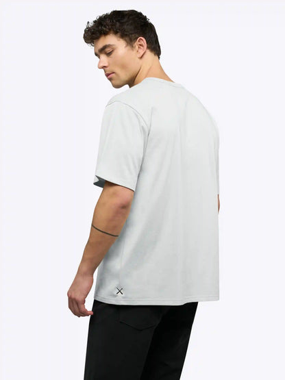 Overtime Oversized Tee | White Relaxed-Fit