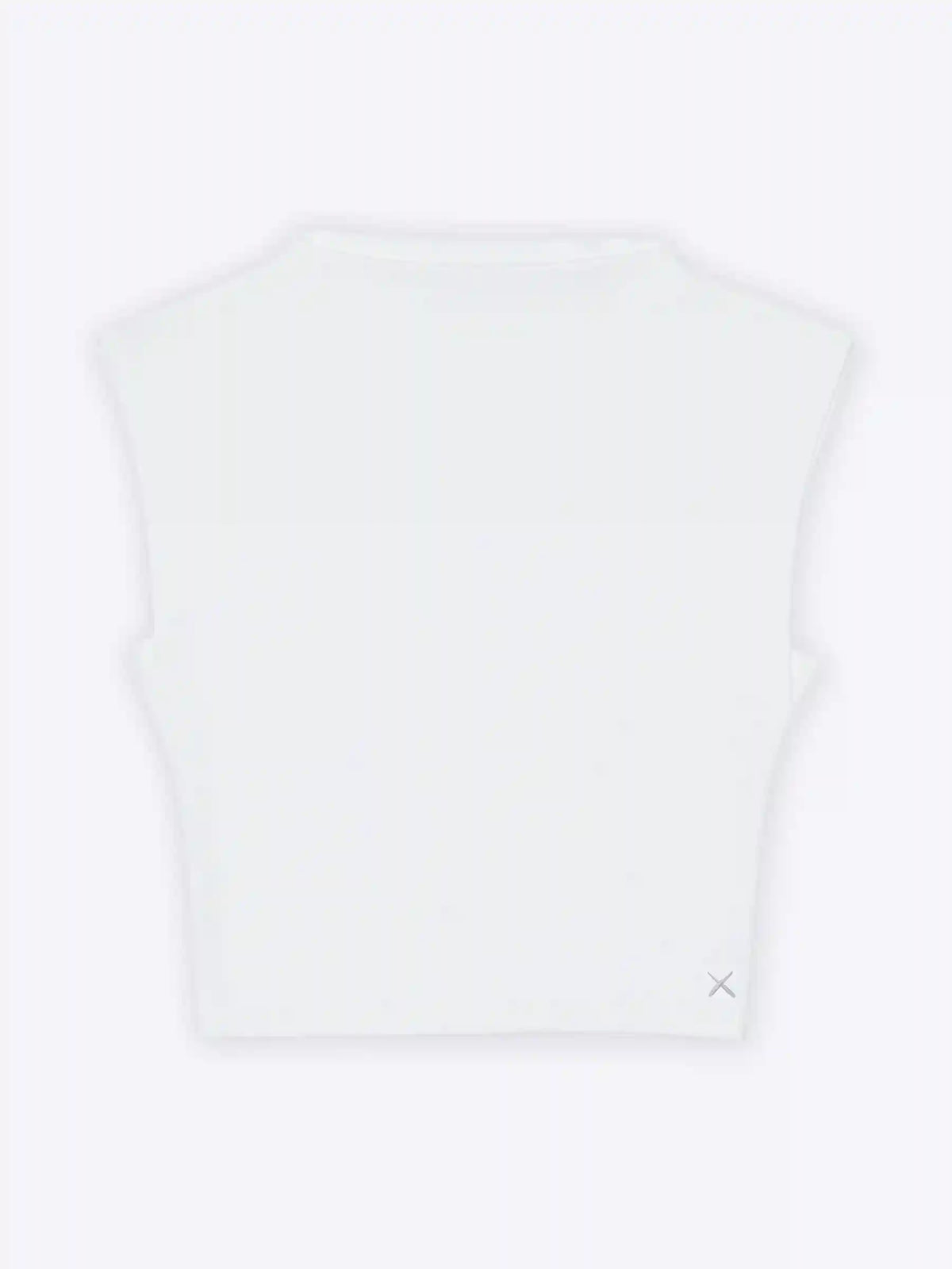 Sleeveless Tomboy Tee | White Tomboy-Cotton™