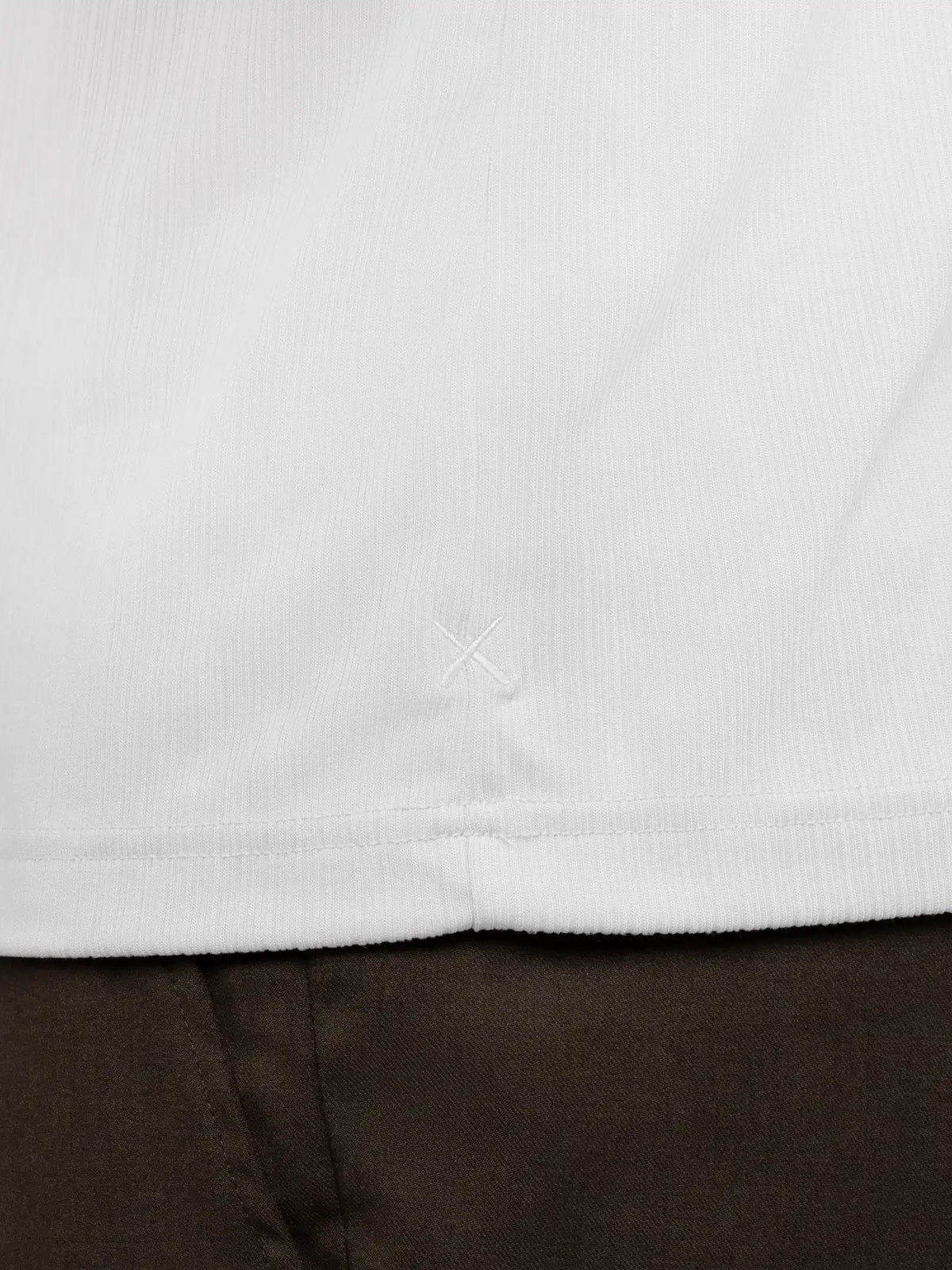 SoHo Ribbed Long Sleeve Polo | Sand Dune Signature-Fit
