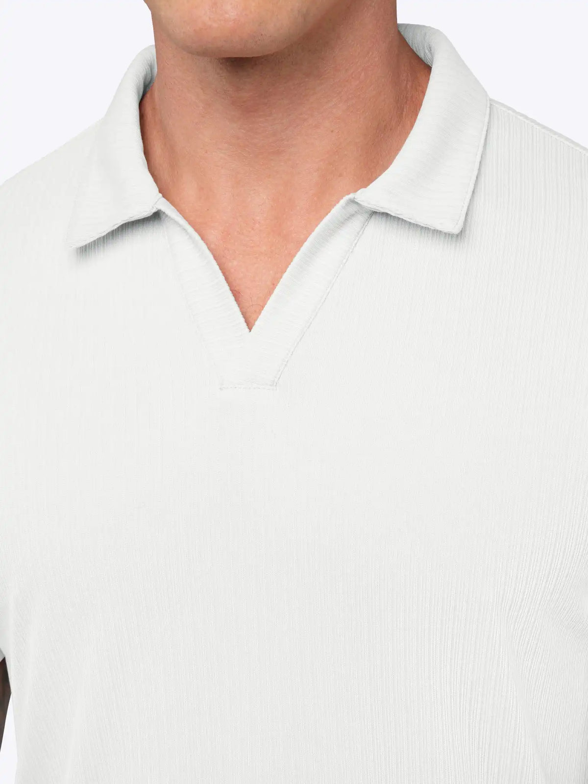 SoHo Ribbed Polo | Pacific Blue Signature-Fit