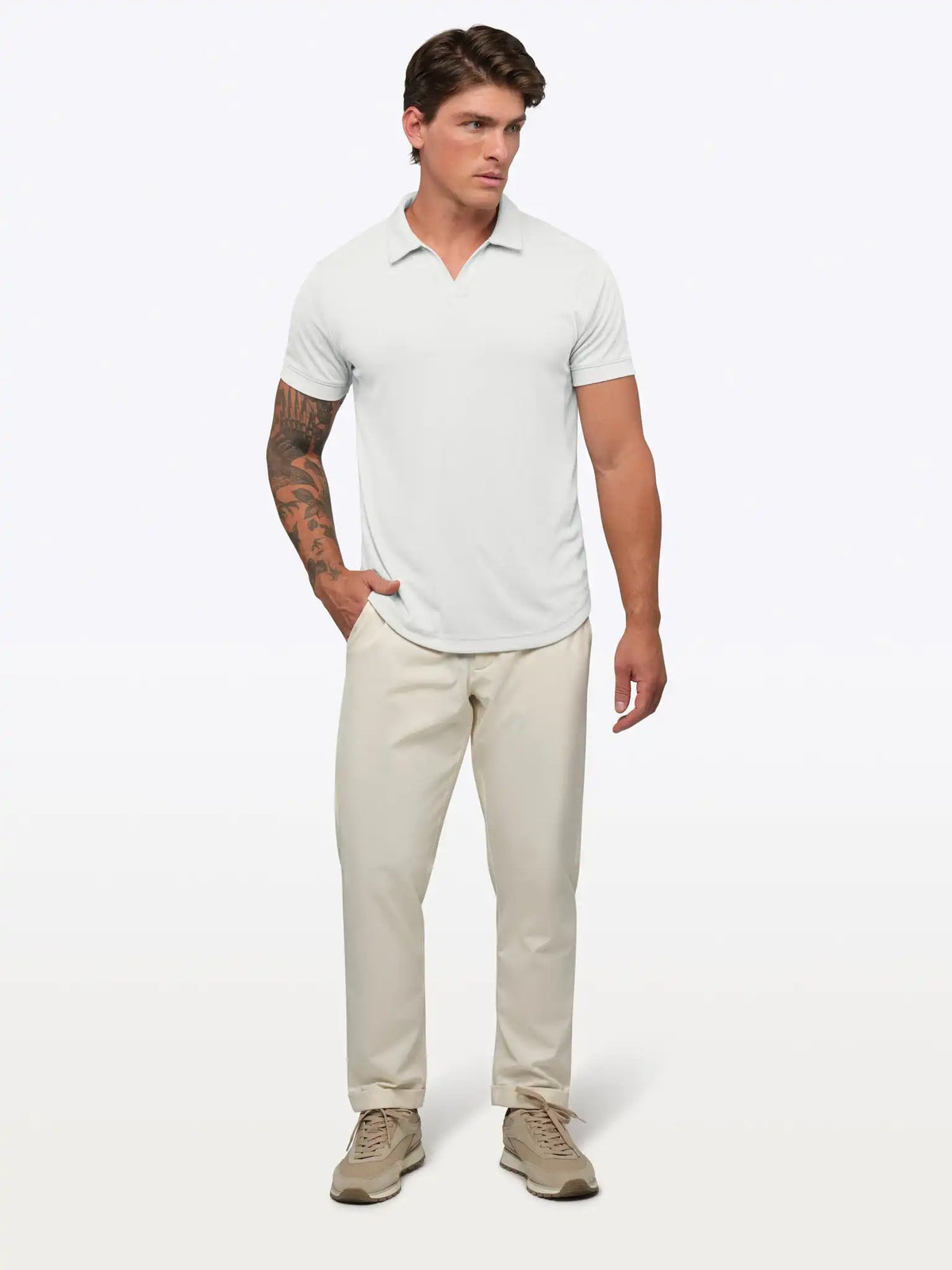 SoHo Ribbed Polo | Pacific Blue Signature-Fit