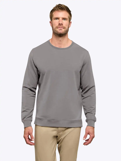 Hyperloop Pullover Split-Hem | Heather Grey Signature-fit
