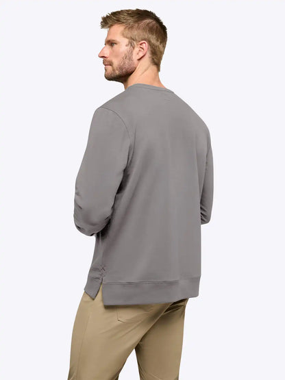 Hyperloop Pullover Split-Hem | Heather Grey Signature-fit