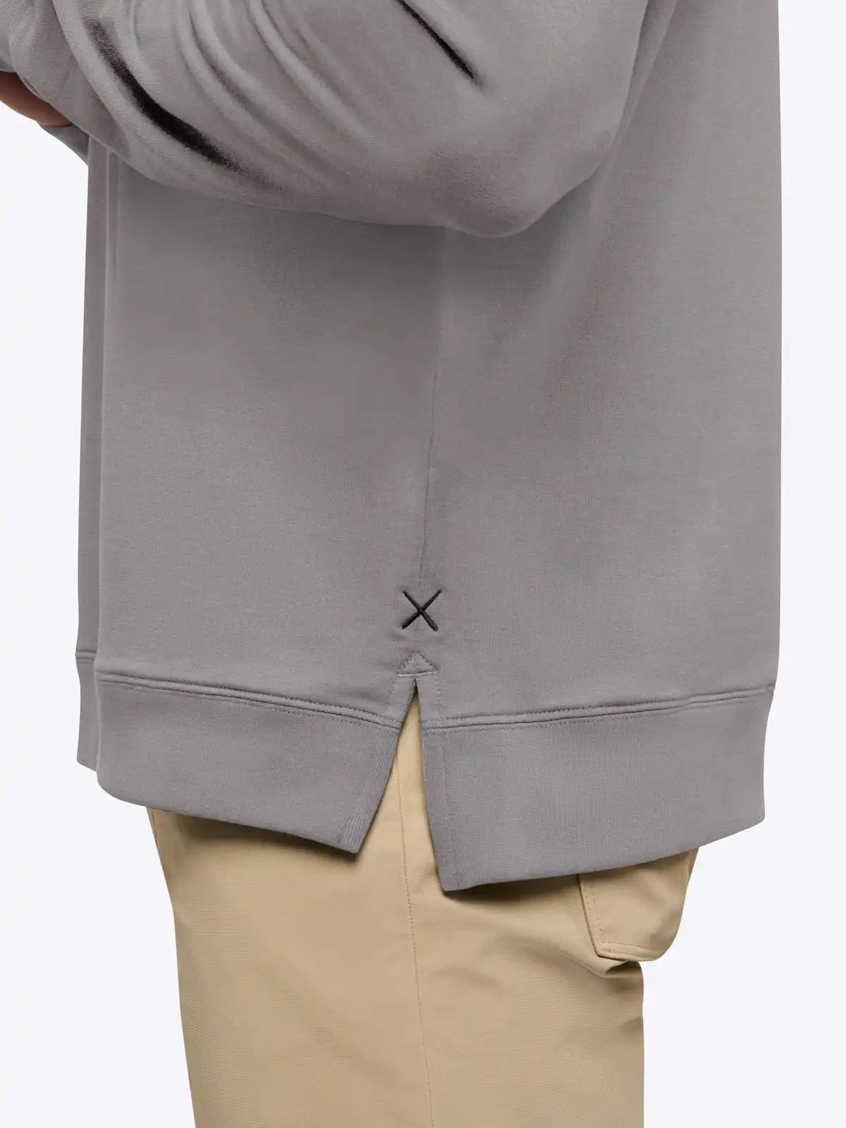 Hyperloop Pullover Split-Hem | Heather Grey Signature-fit