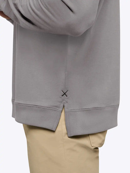 Hyperloop Pullover Split-Hem | Heather Grey Signature-fit